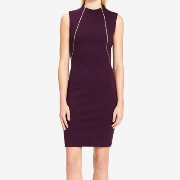 Calvin Klein Fitted Purple Dress - Picture 2 of 4
